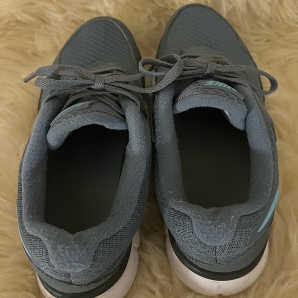 Nike Flex Experience RN 3 Gray/Blue Running Shoes - Picture 6 of 9